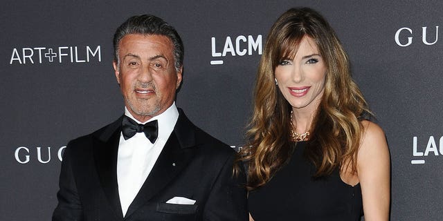 Actor Sylvester Stallone and wife Jennifer Flavin attend the 2016 LACMA Art + Film Gala at LACMA on October 29, 2016 in Los Angeles, California. 