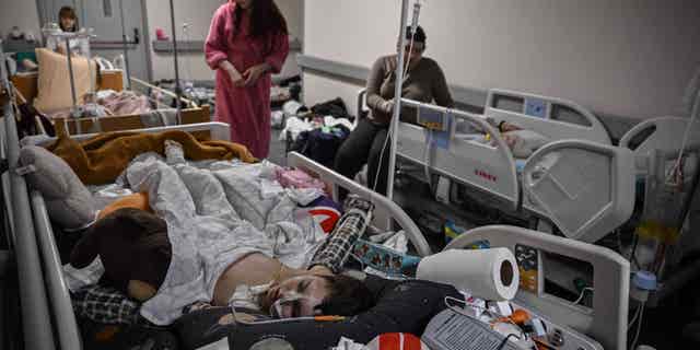 Global aid agency to donate 220 breathing machines to under supplied and overcrowded Ukrainian frontline hospitals, such as this Kyiv hospital, as seen on Feb. 28, 2022.