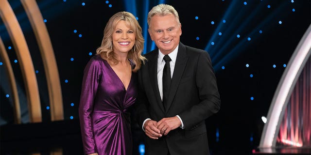 Pat Sajak and Vanna White co-host "Wheel of Fortune."