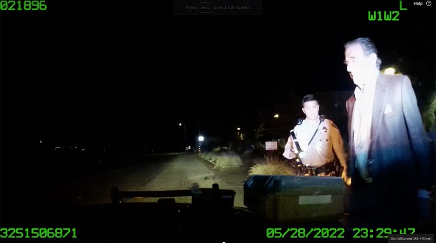 Dashcam footage of Paul Pelosi being the subject of a DUI test
