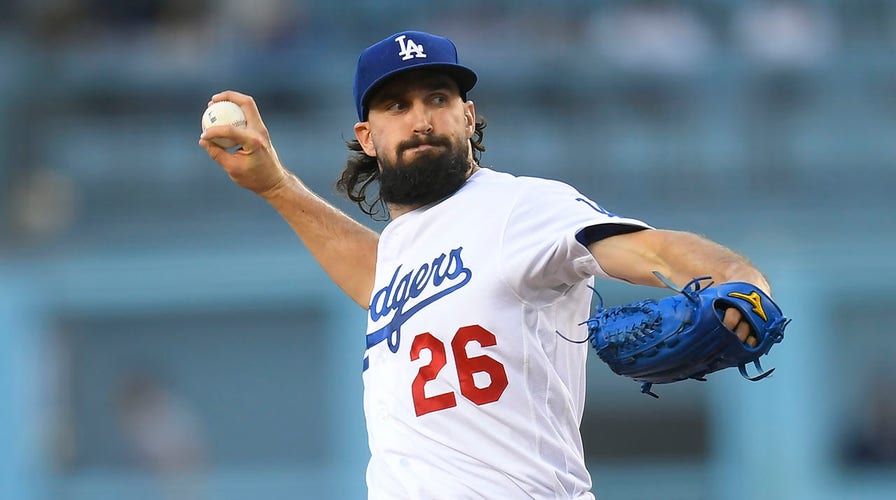 This is a 2023 photo of starting pitcher Tony Gonsolin of the Los Angeles  Dodgers baseball team. This image reflects the Dodgers active roster as of  Wednesday, Feb. 22, 2023, when this