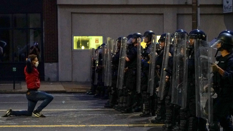 Police line in St Louis