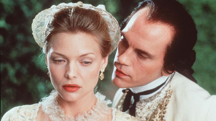 Michelle Pfeiffer and John Malkovich in the 80s movie 