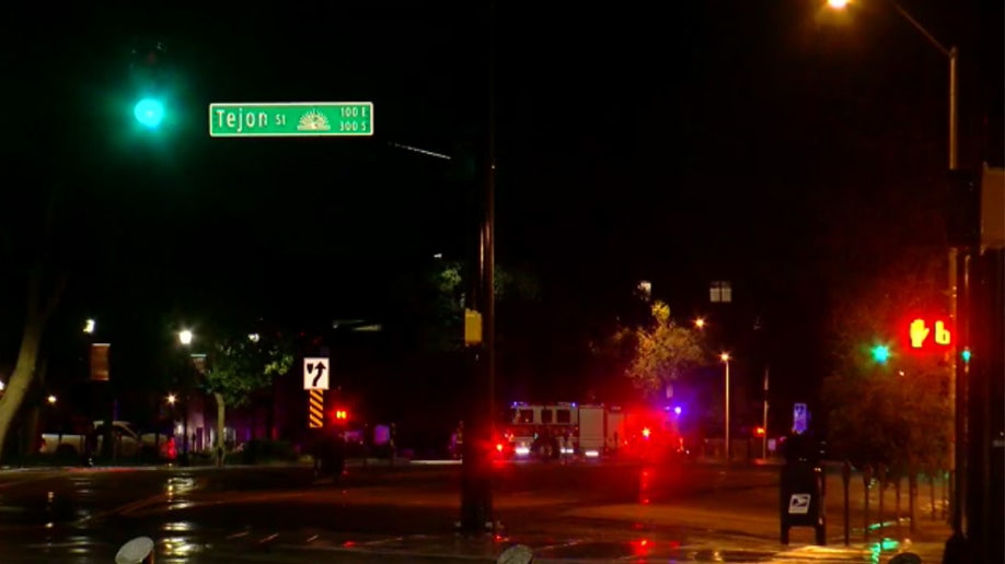 The scene of a deadly shooting in El Paso County, Colorado