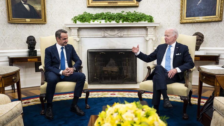 Biden and Kyriakos Mitsotakis,