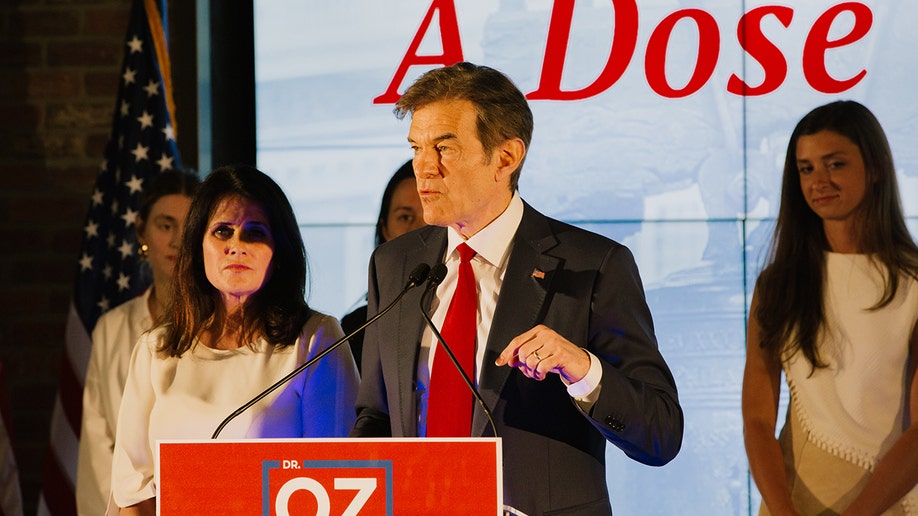 Dr. Mehmet Oz during a campaign event