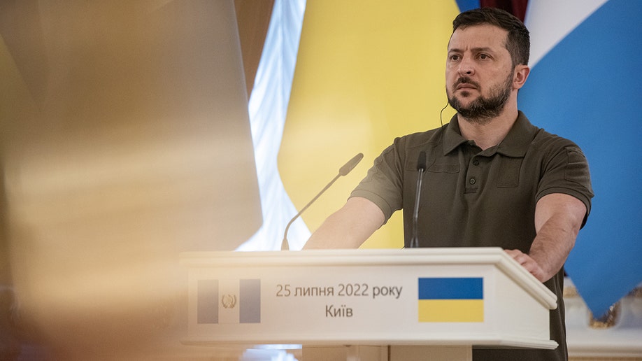 Volodymyr Zelenskyy at a conference