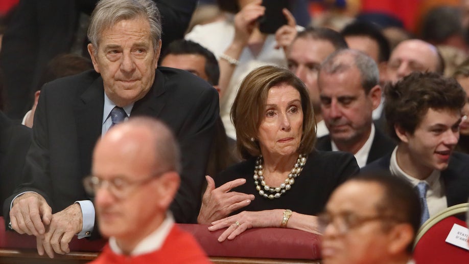 Nancy Pelosi, speaker of the House of Representatives, with her husband Paul Pelosi