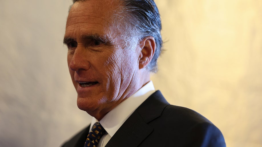A close up view of Mitt Romney