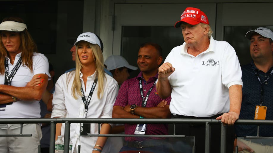 Former U.S. President Donald Trump plays golf