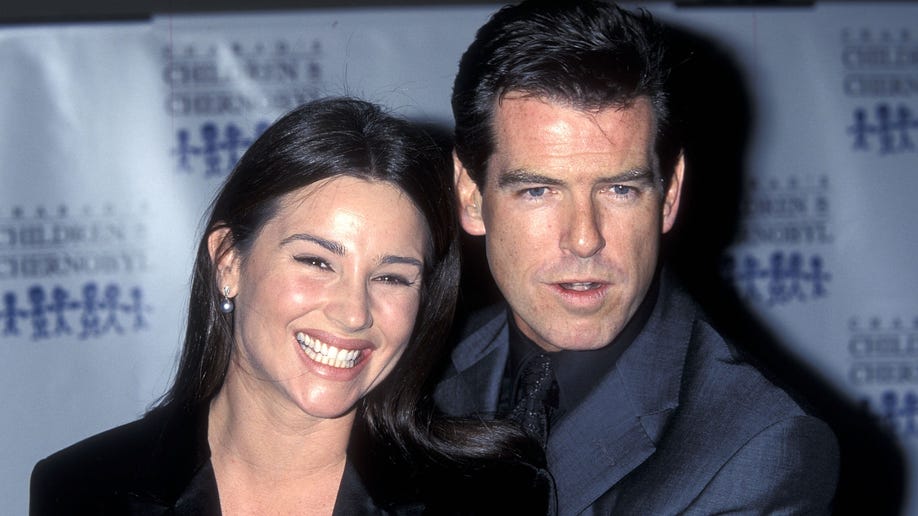 Pierce Brosnan and his wife pre-marriage