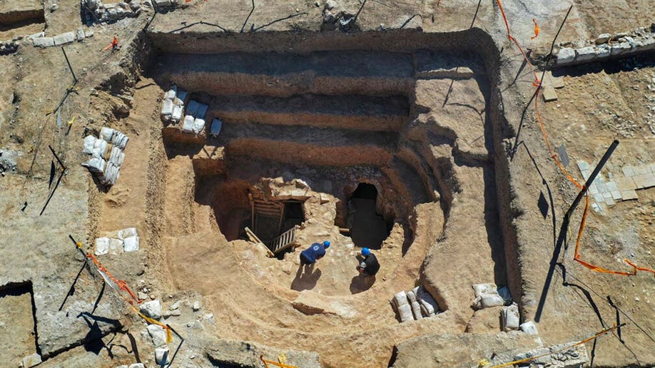 Excavation worksite in Rahat, Israel.