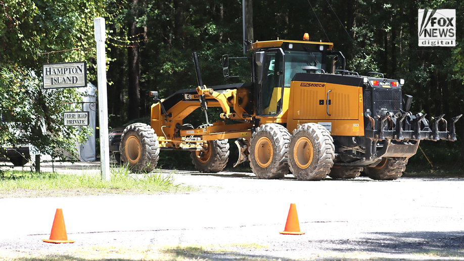 Yellow tractor