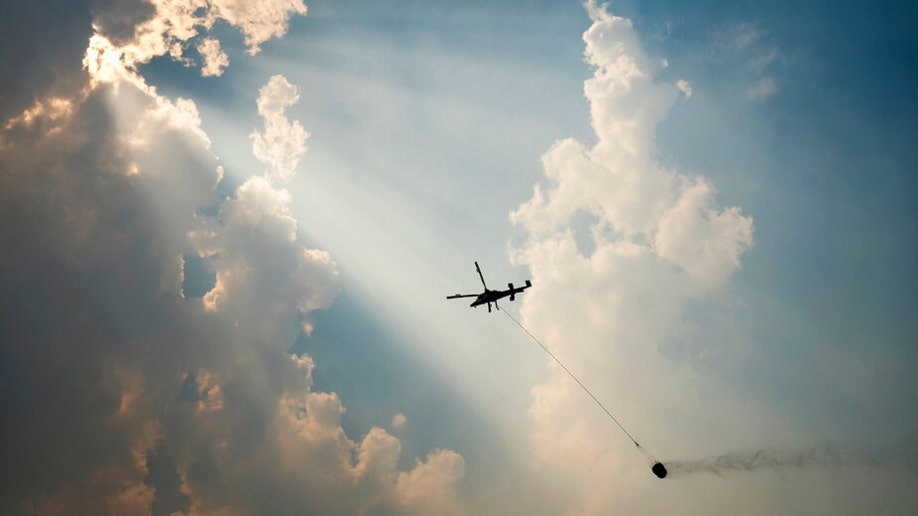 McKinney Fire helicopter