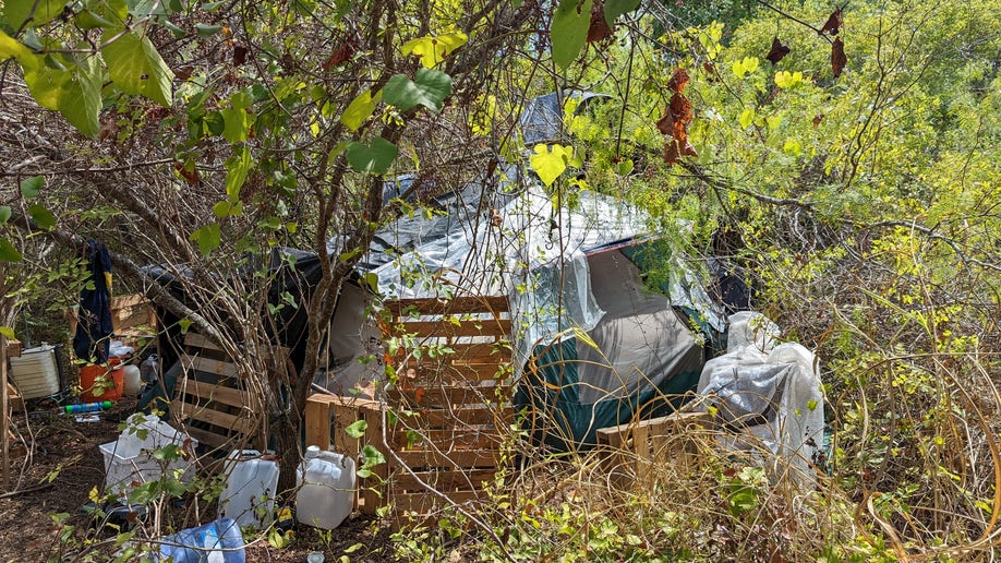 Homeless encampment in Austin, Texas