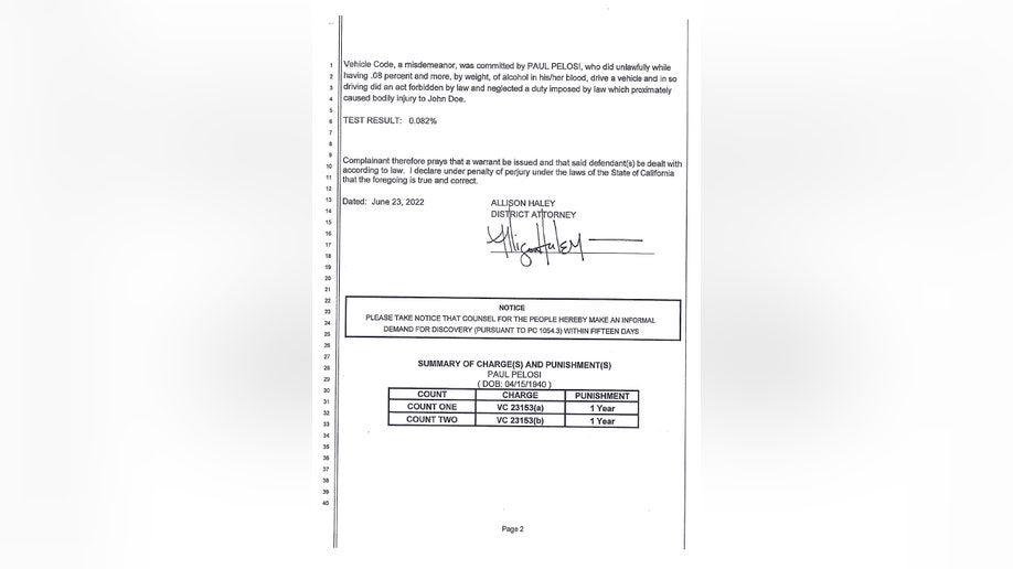 California Superior Court documents