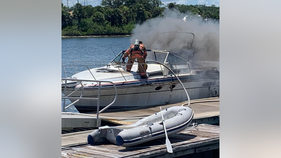 Florida boat firefighters