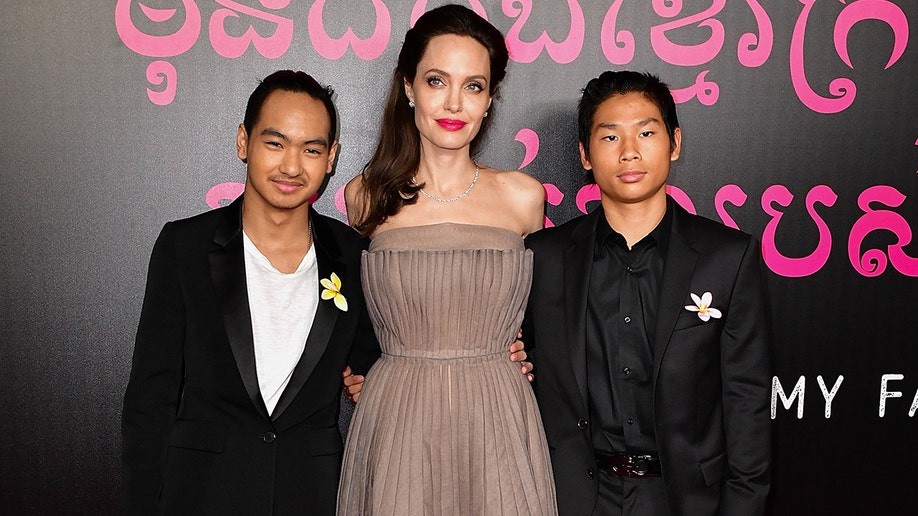 Angeline Jolie and sons