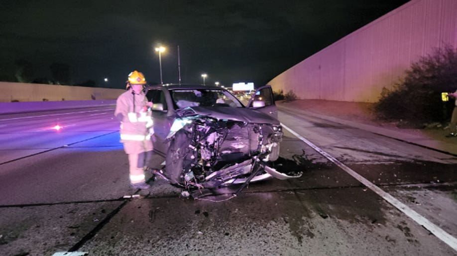 AZ state trooper collides with wrong-way driver