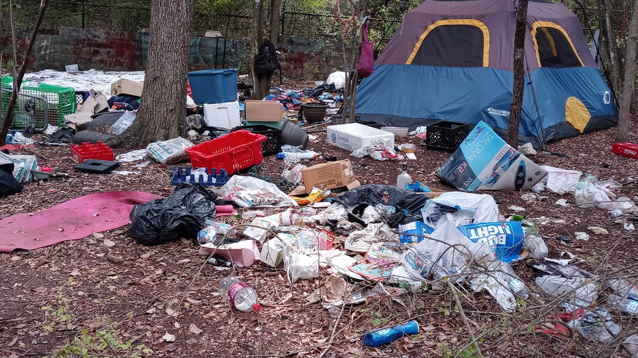 Austin homeless camp greenbelt