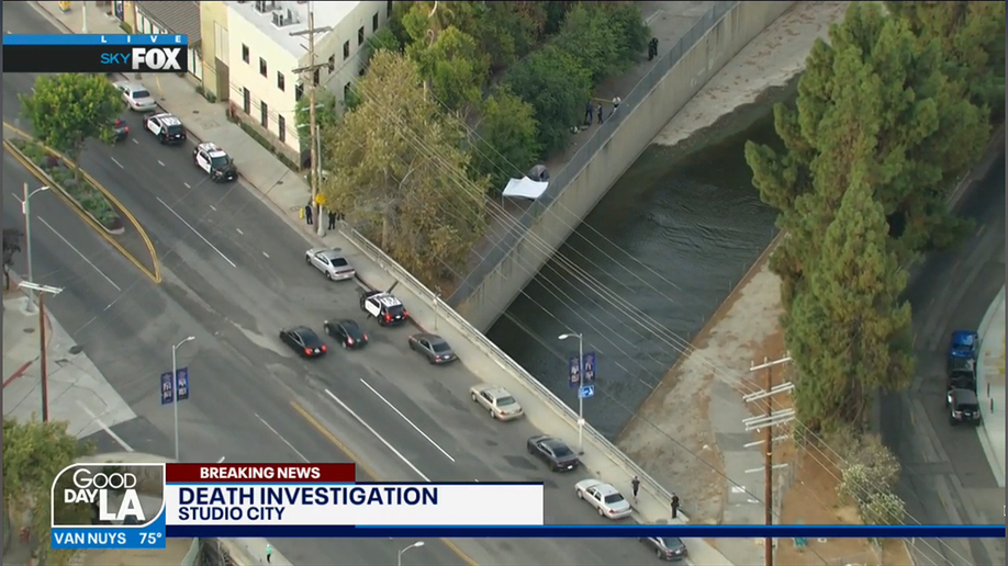 Police investigate a death in Studio City, CA