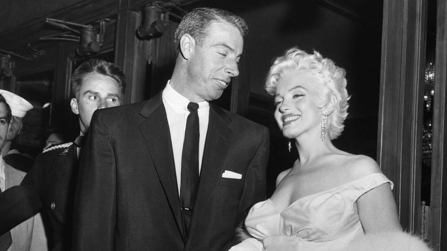 Marilyn Monroe and New York Yankee Joe DiMaggio at the 