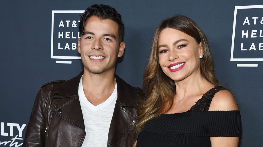 Sofia Vergara and her son Manolo Gonzalez Vergara in 2018