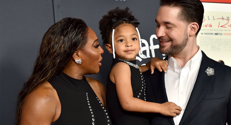 Serena Williams and Alexis Ohanian with daughter Alexis Olympia Ohanian Jr