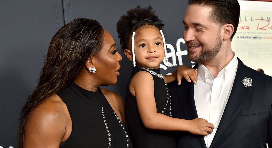 Serena Williams and Alexis Ohanian with daughter Alexis Olympia Ohanian Jr