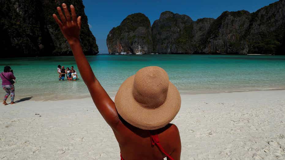 Woman on Thai beach