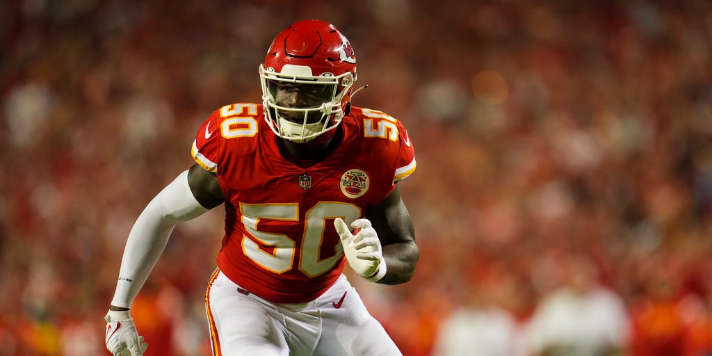 Kansas City Chiefs linebacker Willie Gay (50) during an NFL football game  against the Detroit Lions Thursday, Sept. 7, 2023, in Kansas City, Mo. (AP  Photo/Ed Zurga Stock Photo - Alamy