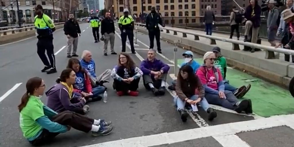 5 arrested as Boston climate protesters block traffic, organizers say 'We're sorry' - Vimarsana News