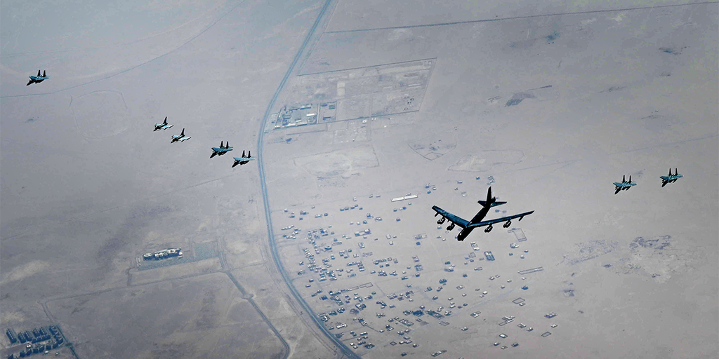 US military flies two nuclear-capable B-52H Stratofortresses over the Middle East - Vimarsana News