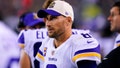 Minnesota Vikings quarterback Kirk Cousins (8) watches from the sideline during the second half of an NFL football game against the Philadelphia Eagles, Monday, Sept. 19, 2022, in Philadelphia.