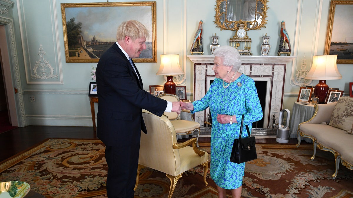 Boris Johnson Queen Elizabeth meeting