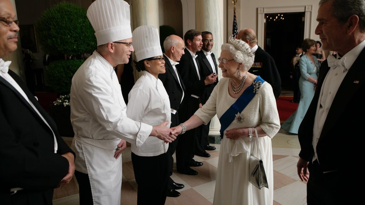 Queen Elizabeth at the White House