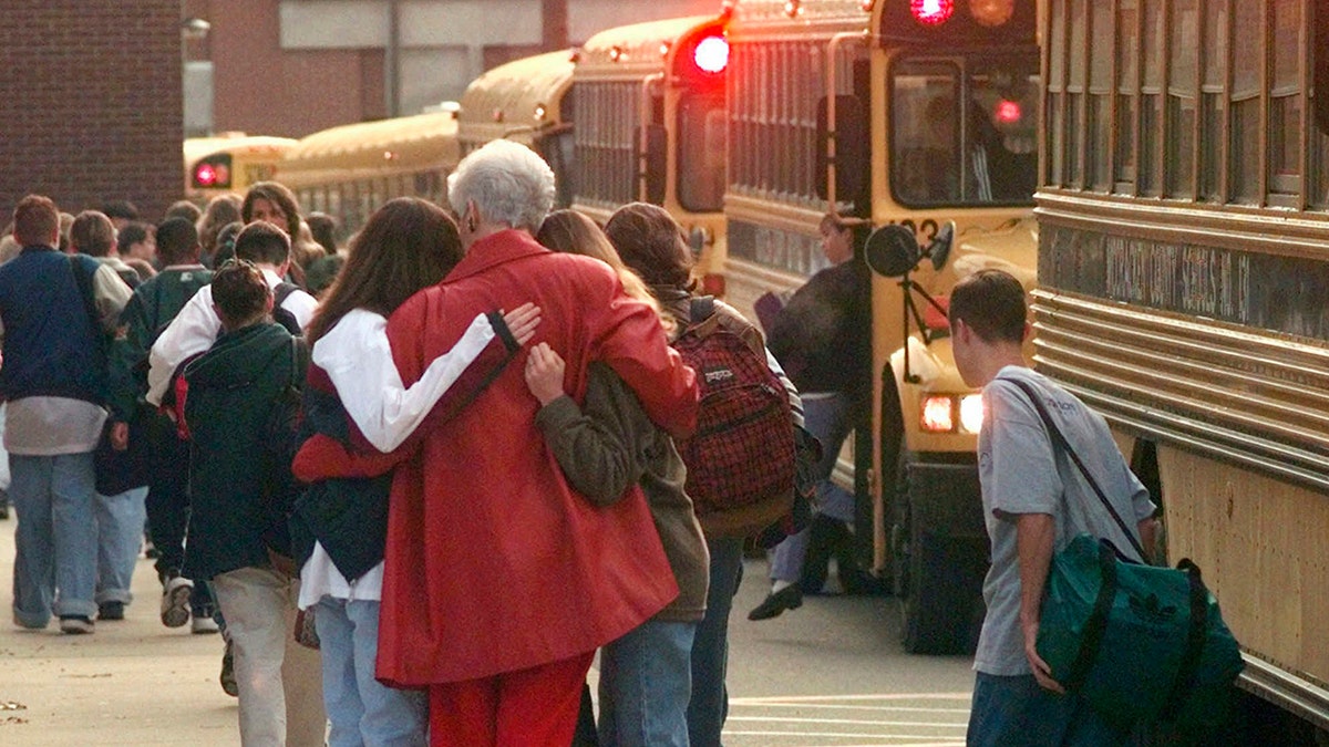 kentucky students and families hug after shooting