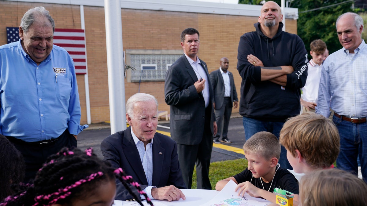 President Biden and children