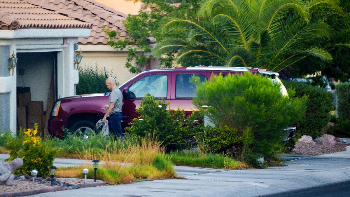 Outgoing Clark County Public Administrator Robert Telles washes his car outside his home on Tuesday, Sept. 6, 2022, in Las Vegas