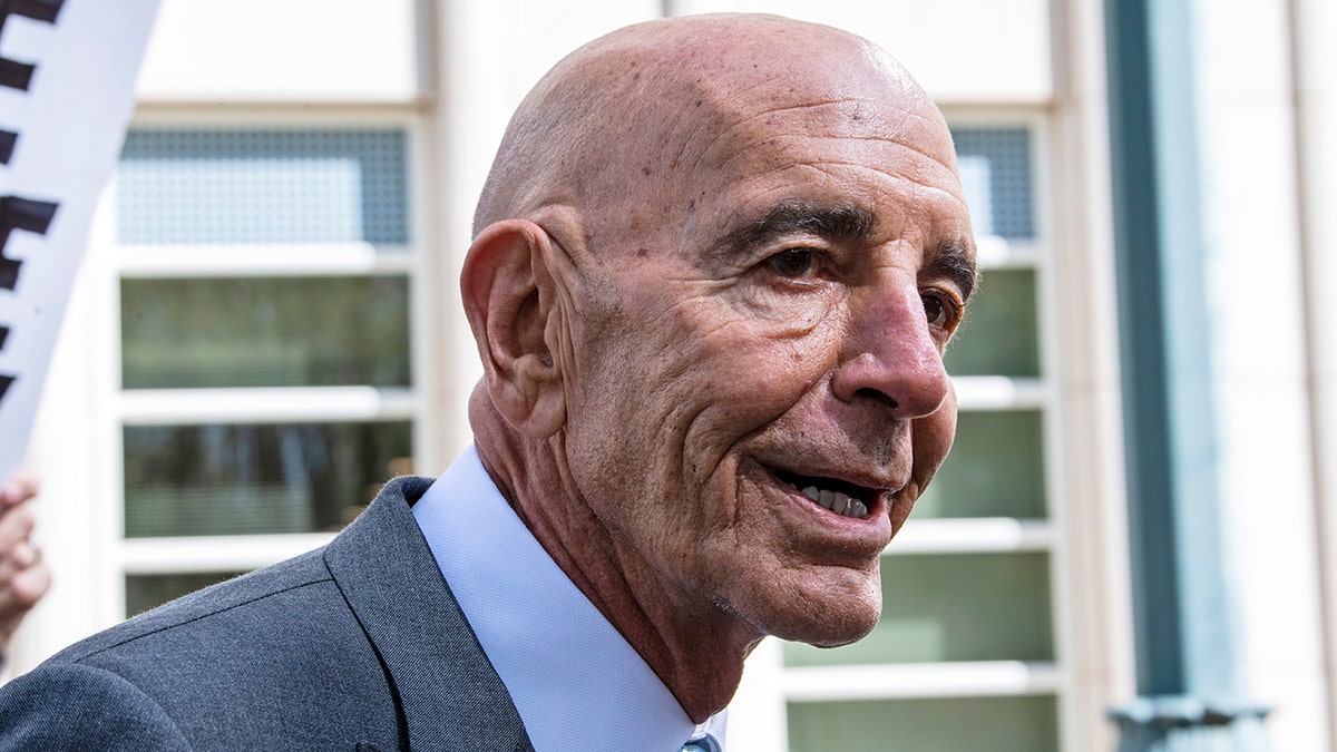 Tom Barrack leaves first day of Brooklyn trial