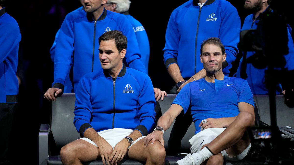 Nadal and Federer after their last match together