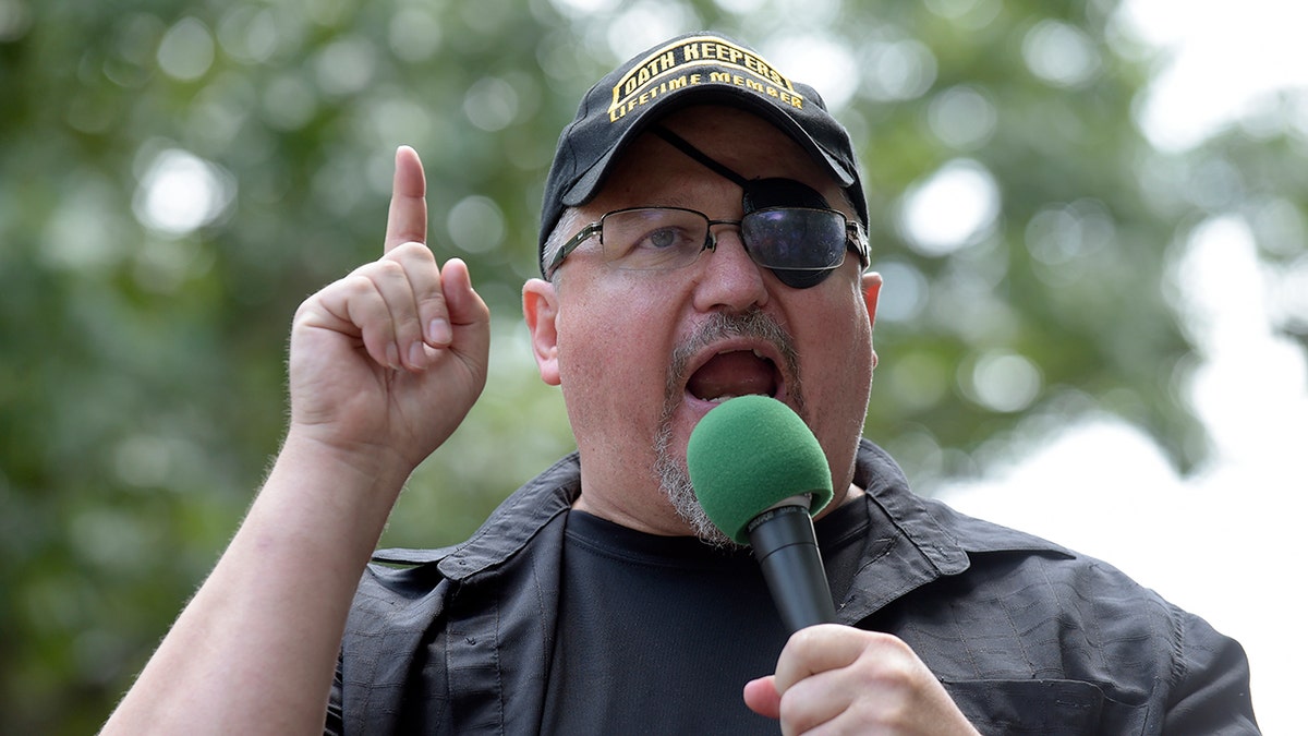 Stewart Rhodes outside White House