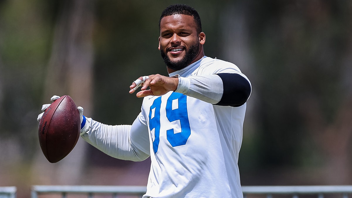 Aaron Donald in Irvine, Calif.