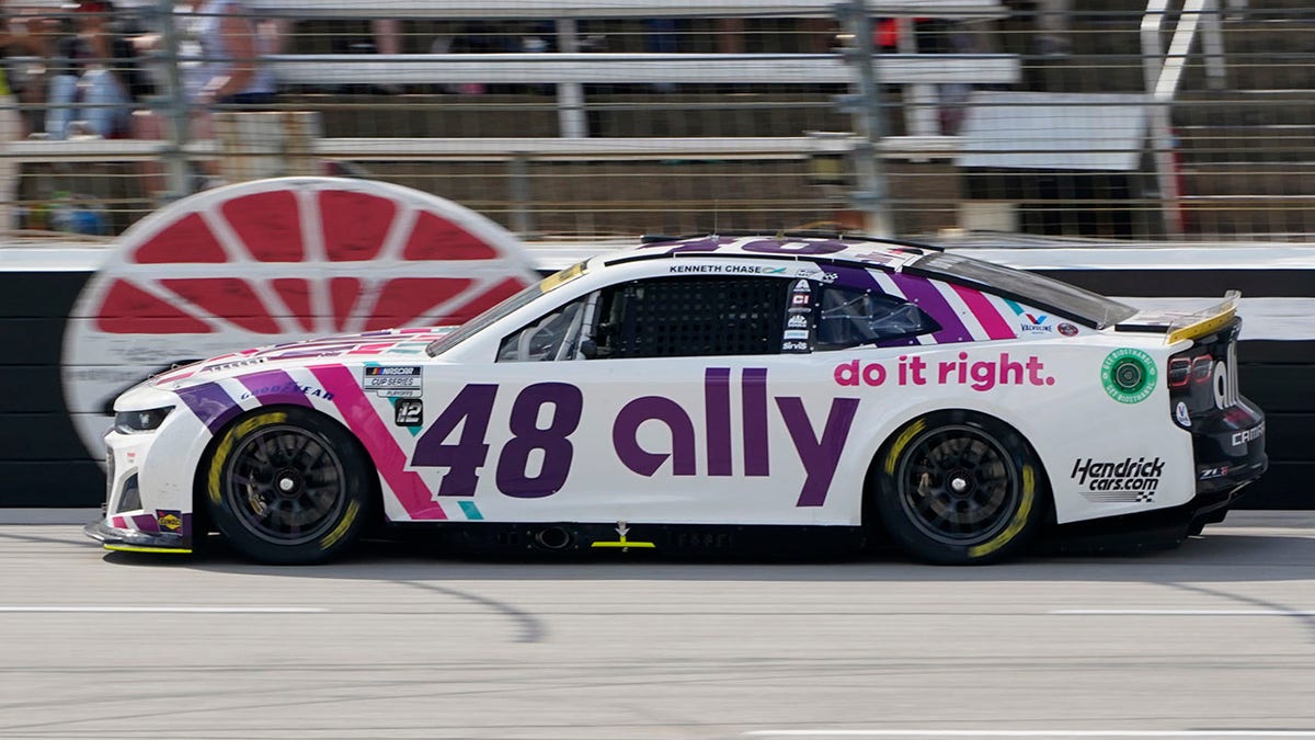 Alex Bowman drives during NASCAR Cup Series