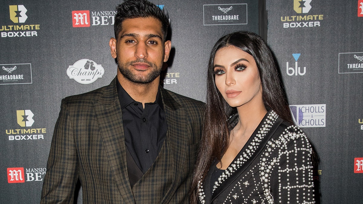 Amir Khan and his wife