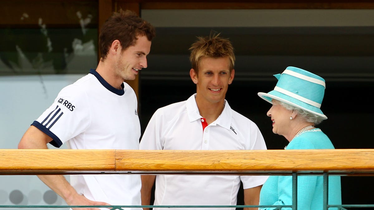 Andy Murray, Jarkko Nieminen, Queen Elizabeth