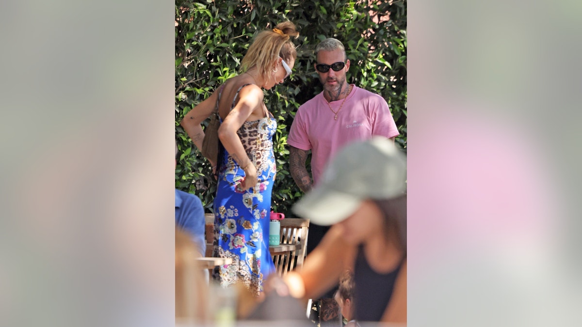 Pregnant Behati Prinsloo out with Adam Levine