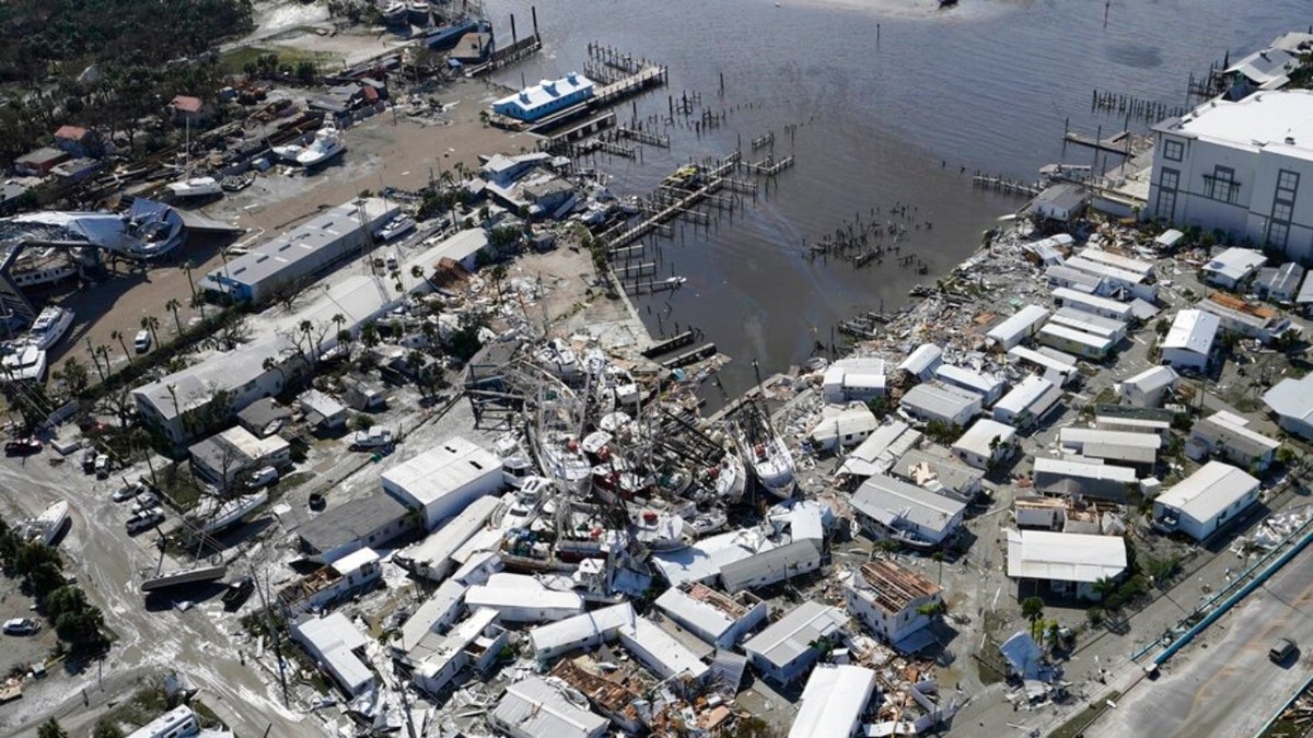 Damaged boats in Florida