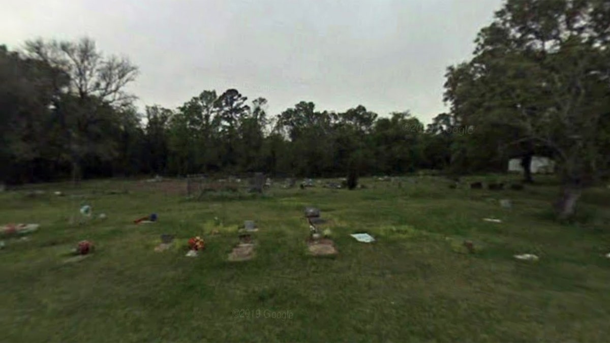 Gravestones on a plot