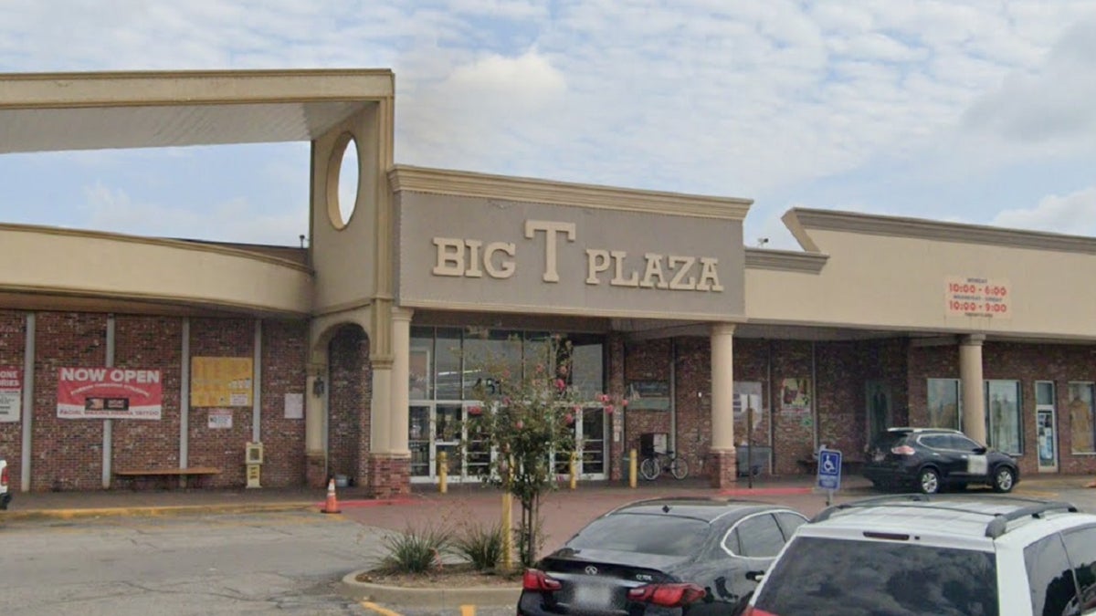 Google street view image showing exterior of big t plaza